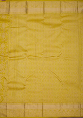 Mehendi Zariwork Pure Silk Saree