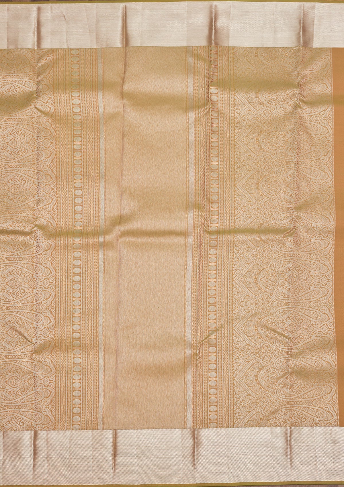 Mehendi Zariwork Pure Silk Saree