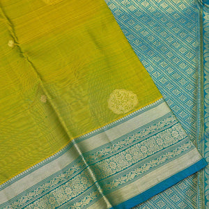 Mehendi Zariwork Pure Silk Saree