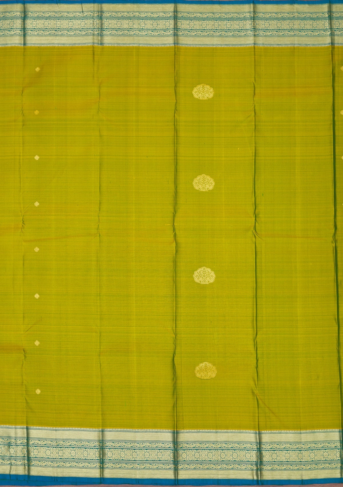 Mehendi Zariwork Pure Silk Saree