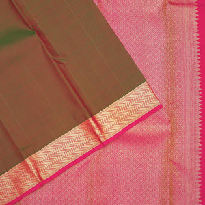 Mehendi Zariwork Pure Silk Saree