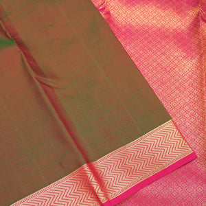 Mehendi Zariwork Pure Silk Saree
