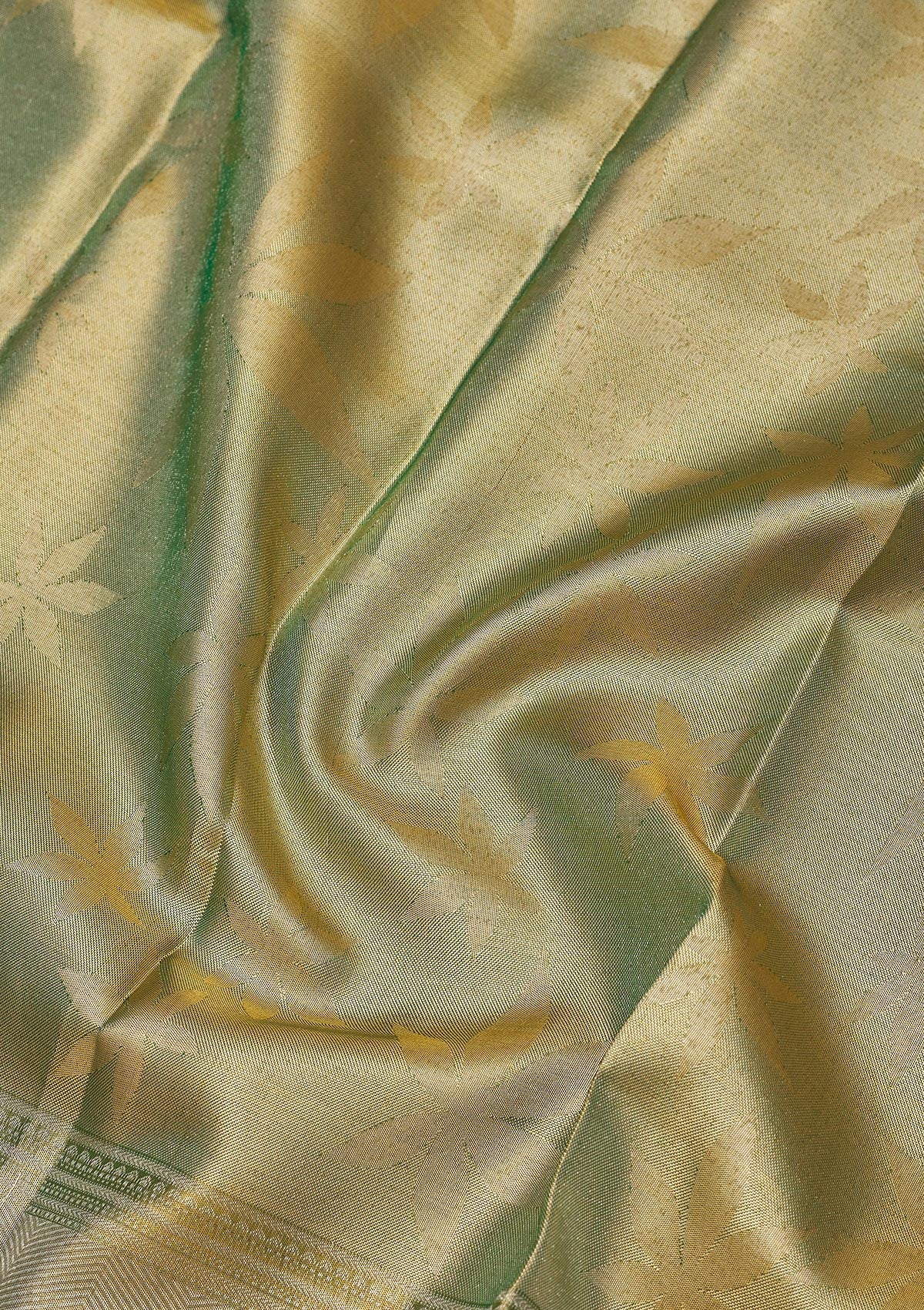 Mehendi Zariwork Pure Silk Saree