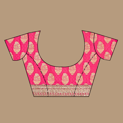Mehendi Zariwork Tissue Saree