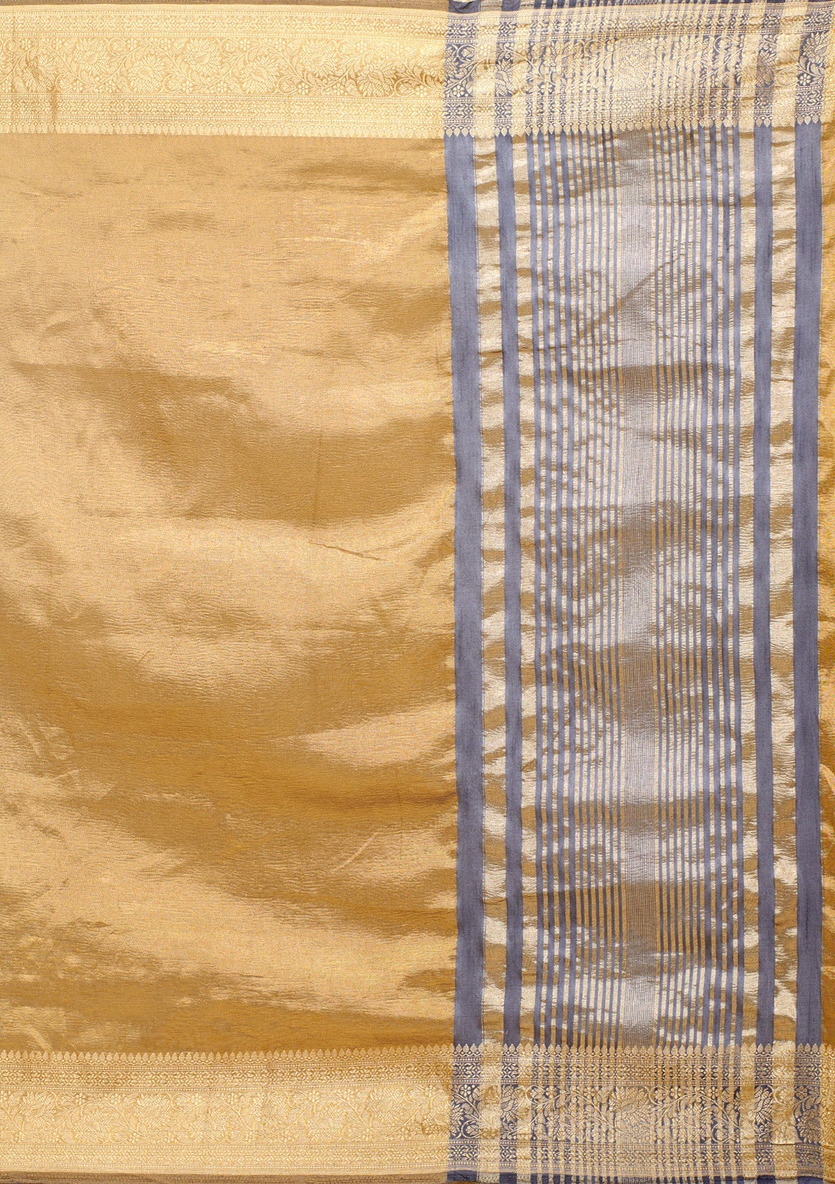 Mehendi Zariwork Tissue Saree
