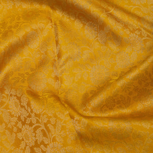 Mustard Zariwork Pure Silk Saree