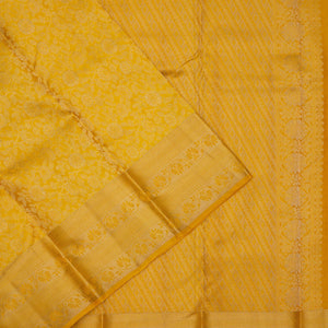 Mustard Zariwork Pure Silk Saree