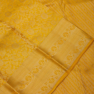 Mustard Zariwork Pure Silk Saree
