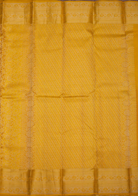 Mustard Zariwork Pure Silk Saree