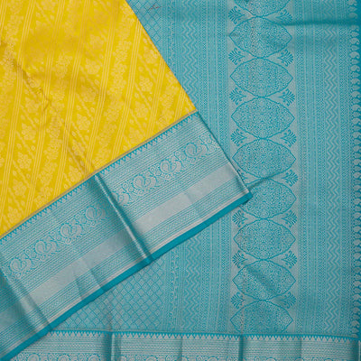 Mustard Zariwork Pure Silk Saree