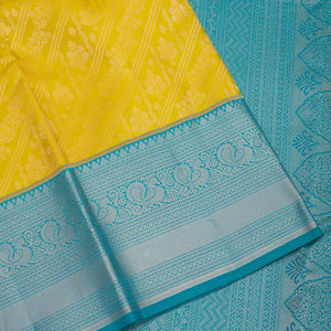 Mustard Zariwork Pure Silk Saree