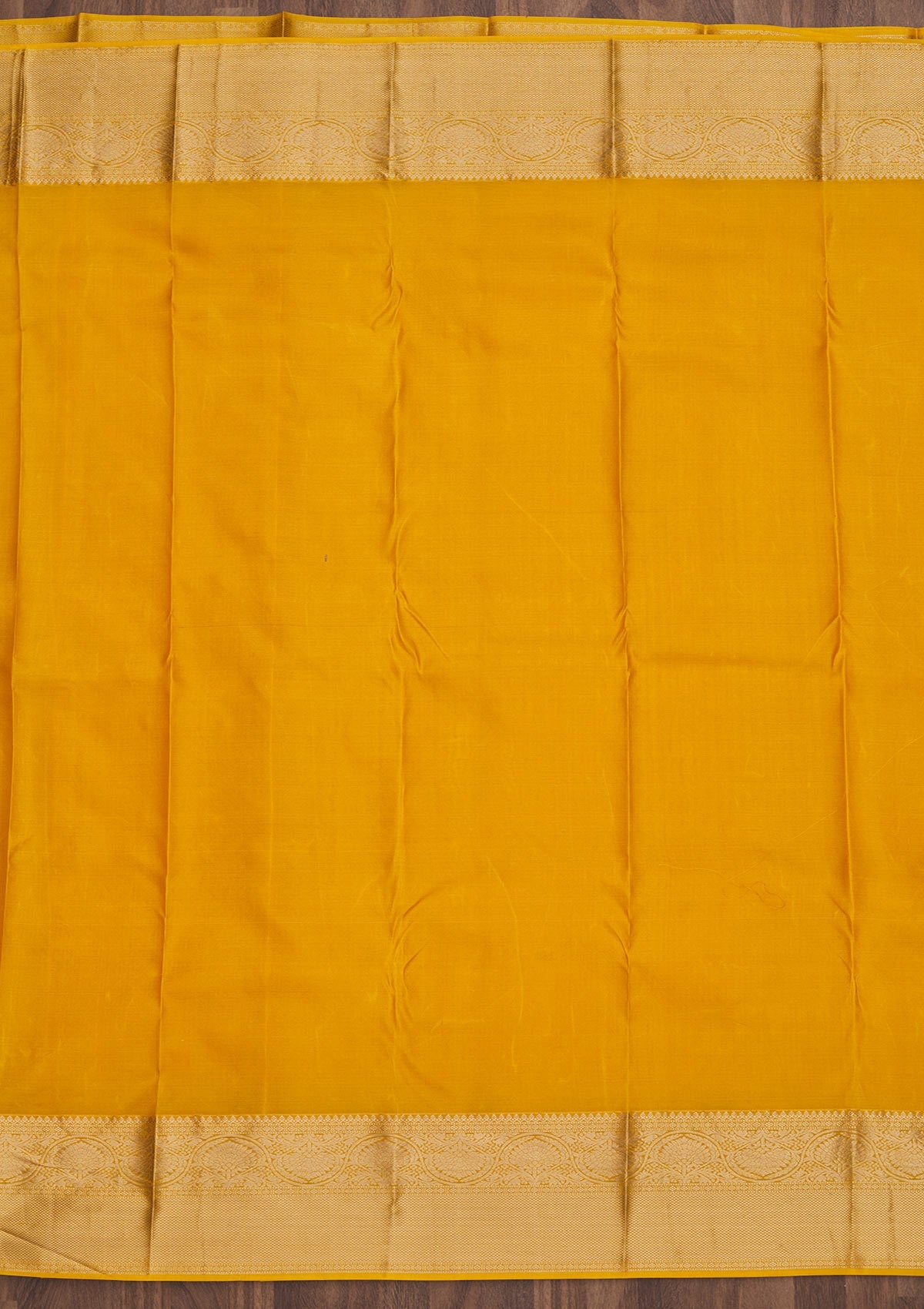 Mustard Zariwork Pure Silk Saree