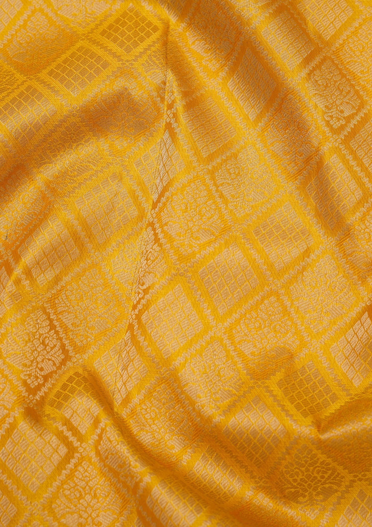 Mustard Zariwork Pure Silk Saree