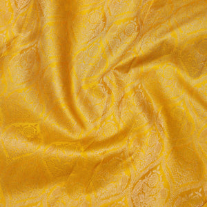 Mustard Zariwork Pure Silk Saree