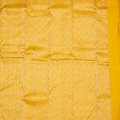 Mustard Zariwork Pure Silk Saree