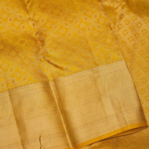 Mustard Zariwork Pure Silk Saree