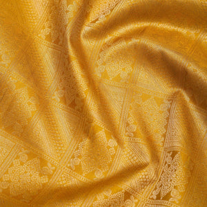 Mustard Zariwork Pure Silk Saree