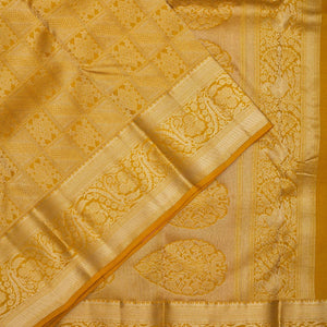 Mustard Zariwork Pure Silk Saree