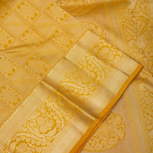 Mustard Zariwork Pure Silk Saree