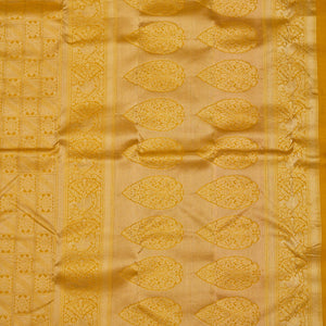 Mustard Zariwork Pure Silk Saree