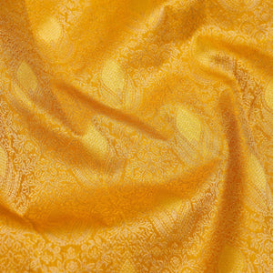 Mustard Zariwork Pure Silk Saree