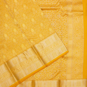 Mustard Zariwork Pure Silk Saree