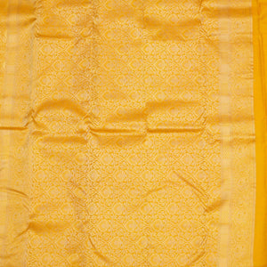 Mustard Zariwork Pure Silk Saree