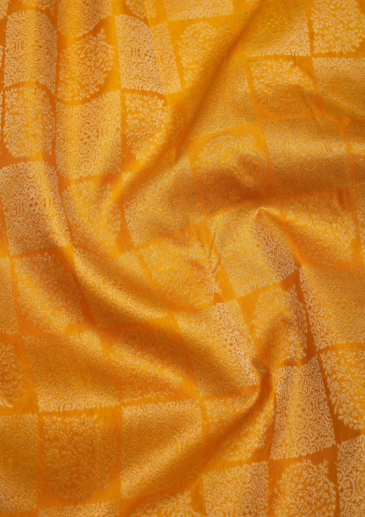 Mustard Zariwork Pure Silk Saree