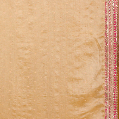 Mustard Zariwork Tissue Saree