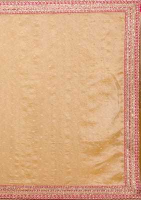 Mustard Zariwork Tissue Saree