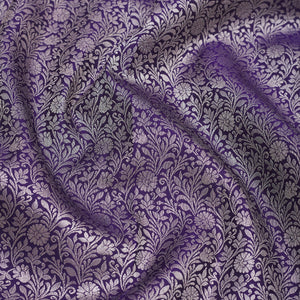 Navy Blue Zariwork Pure Silk Saree