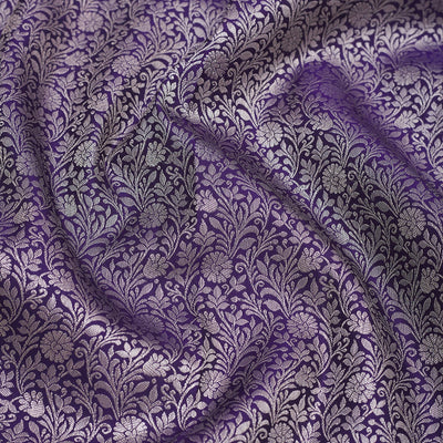 Navy Blue Zariwork Pure Silk Saree