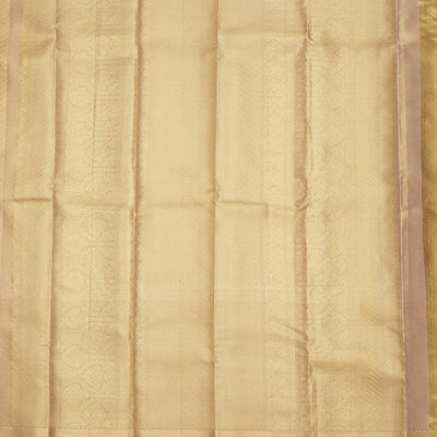 Off White Zariwork Pure Silk Saree
