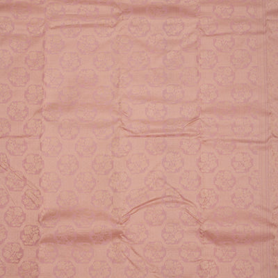 Onion Pink Zariwork Pure Silk Saree