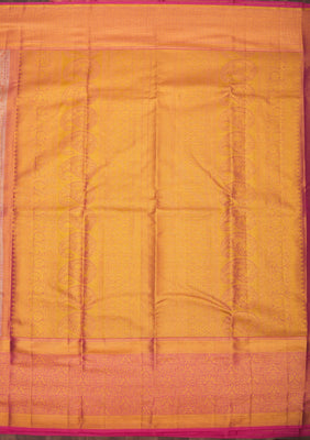 Onion Pink Zariwork Pure Silk Saree