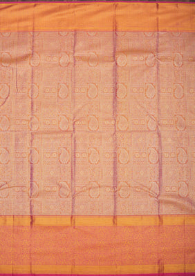Onion Pink Zariwork Pure Silk Saree