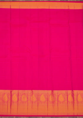 Onion Pink Zariwork Pure Silk Saree