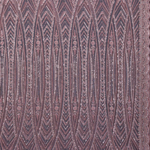 Onion Pink Sequins Net Saree