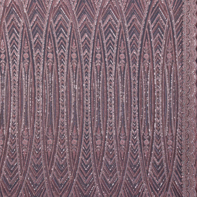 Onion Pink Sequins Net Saree