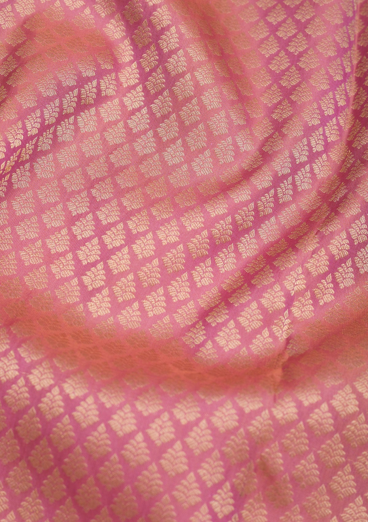 Onion Pink Zariwork Pure Silk Saree