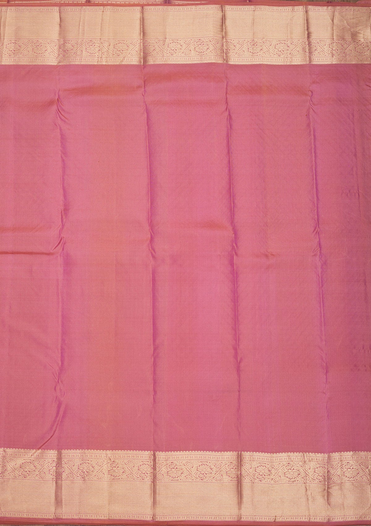 Onion Pink Zariwork Pure Silk Saree