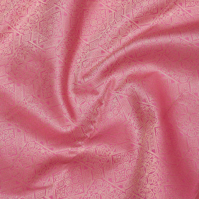 Onion Pink Zariwork Pure Silk Saree