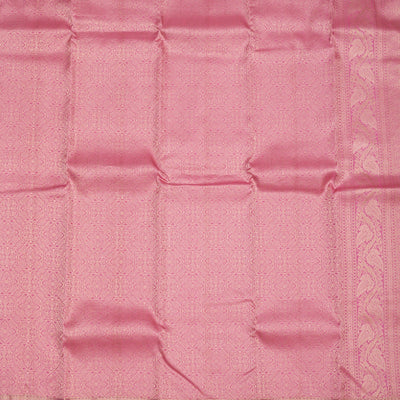Onion Pink Zariwork Pure Silk Saree