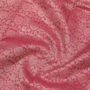Onion Pink Zariwork Pure Silk Saree