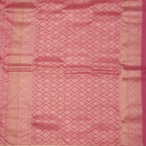 Onion Pink Zariwork Pure Silk Saree