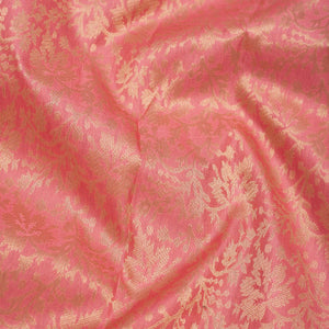 Onion Pink Zariwork Pure Silk Saree