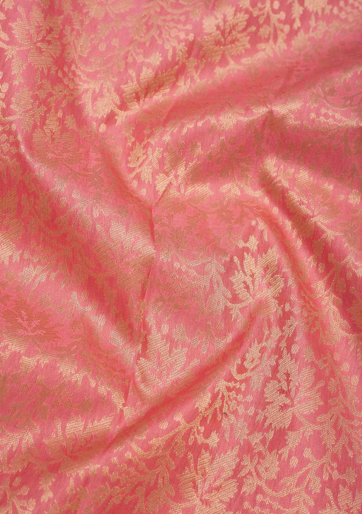 Onion Pink Zariwork Pure Silk Saree