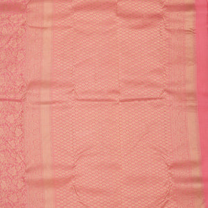 Onion Pink Zariwork Pure Silk Saree