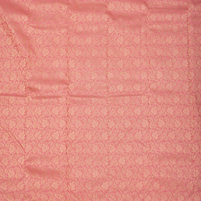 Onion Pink Zariwork Pure Silk Saree