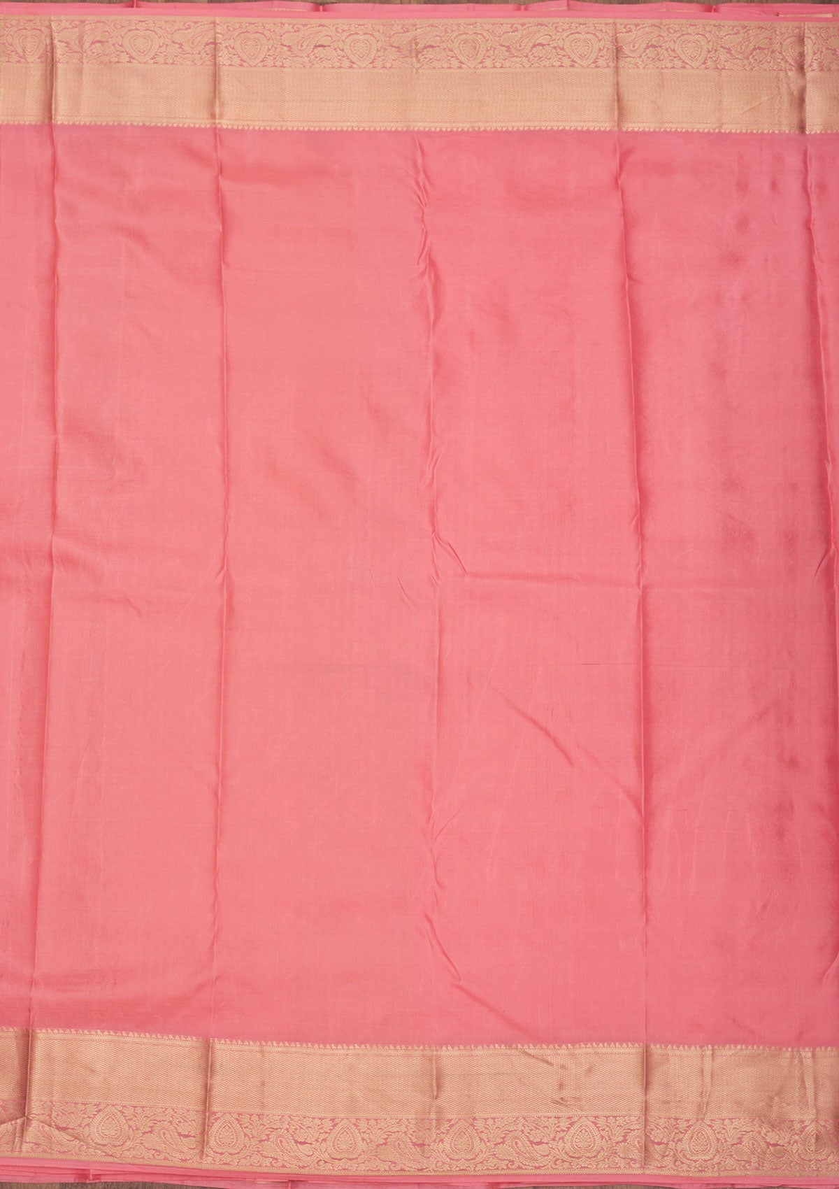 Onion Pink Zariwork Pure Silk Saree